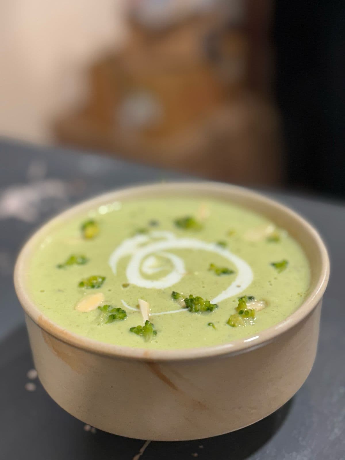 Broccoli Almond Cream Soup Veg