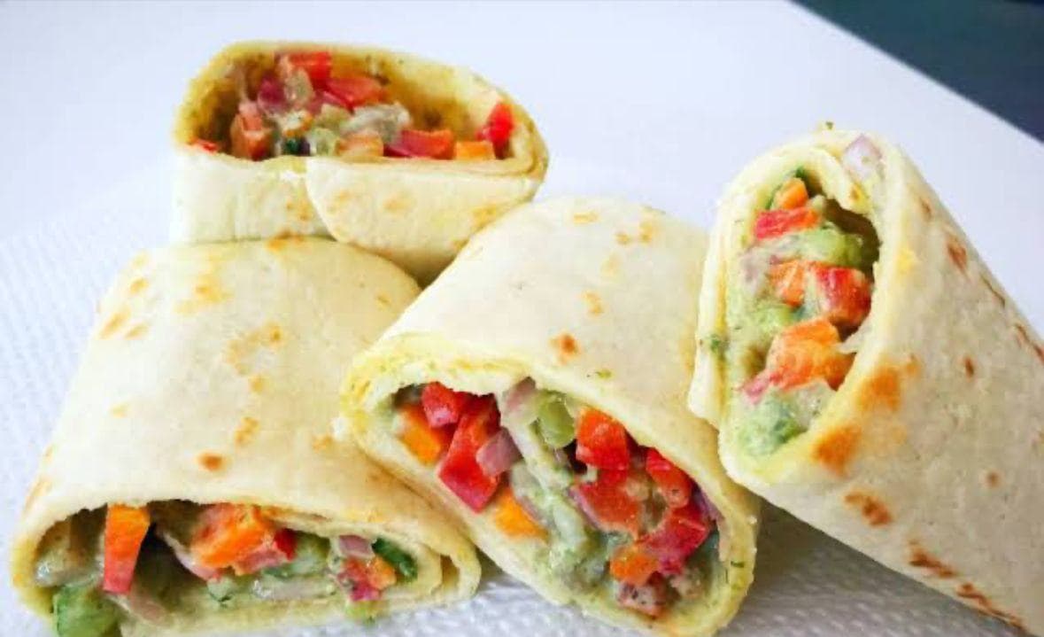 Veggie Stuffed Tortilla Wrap